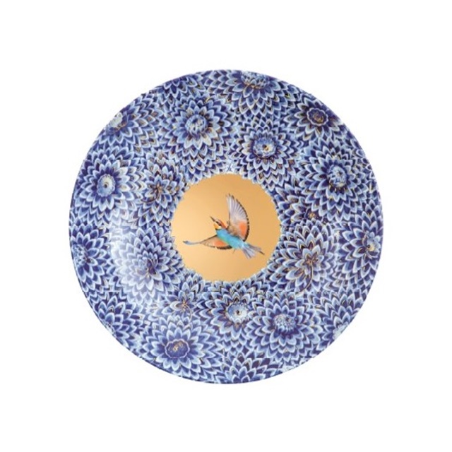 飾皿「青い花の海を渡るハチクイ」|ドイツの名窯マイセン 日本公式サイト